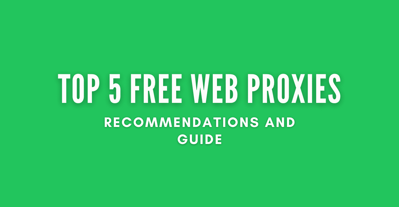 Free Web Proxies