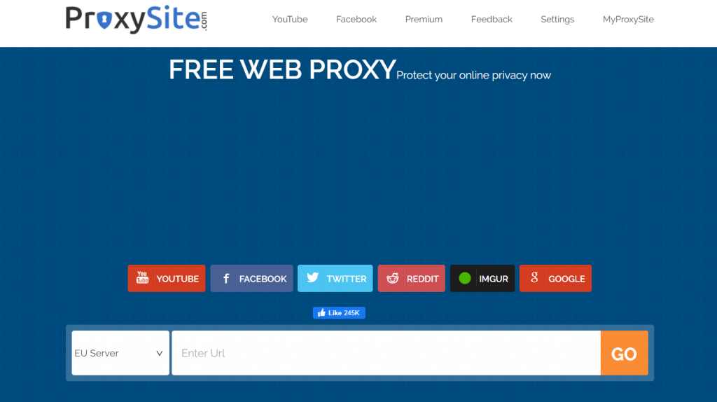 url du site Proxysite.com