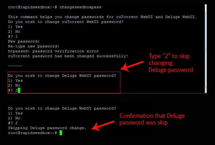 rutorrent password update