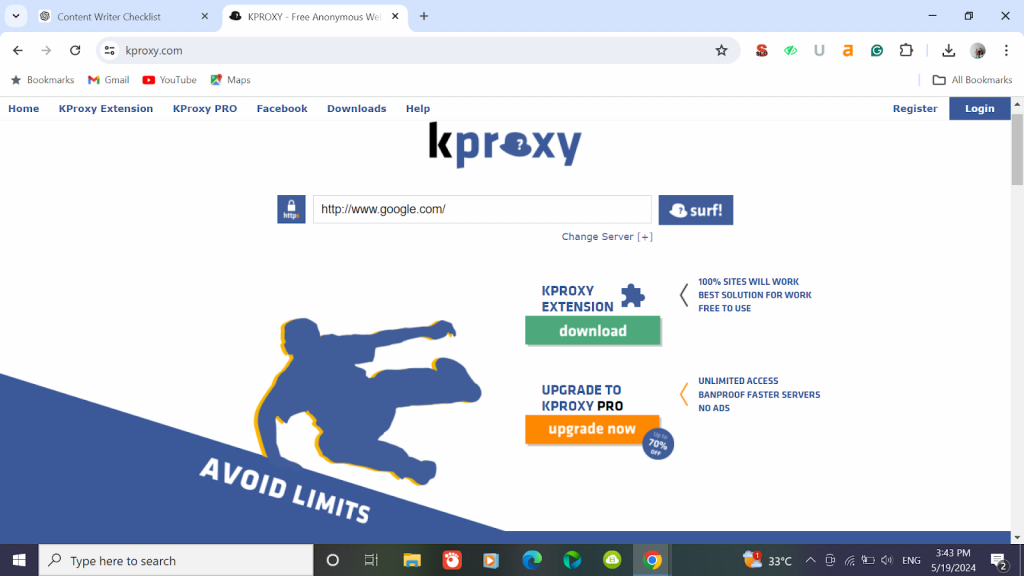 website kproxy